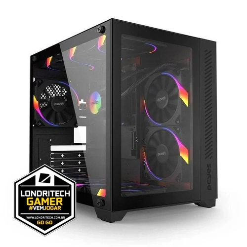 Computador Londritech Intel I5 12400F 12º Geração, B760M, Memória 16GB, SSD 1TB, Vídeo RTX 5050, Fonte 600W, Water