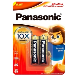 Pilha Panasonic Alcalina LR6XAB-2B Pequena  2x1