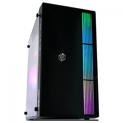 Gabinete Gamer Liketec Prime RGB Acrílico Black - 115398