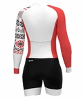Macaquinho de Ciclismo Feminino Copo de Leite