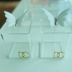 Porta Objetos Puxador Borboleta - Logo alto relevo inicial ou desenho