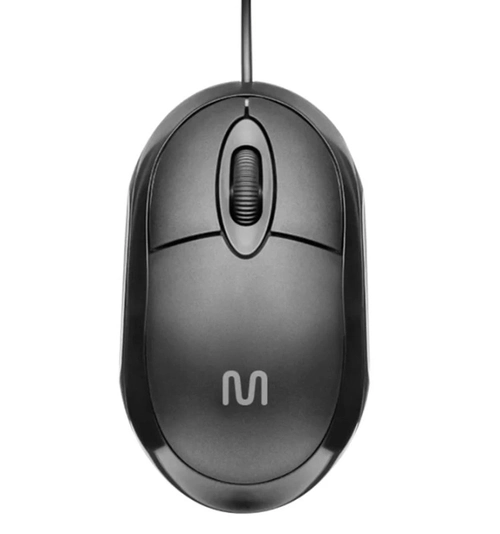Mouse Óptico Classic Usb Mf100 1200dpi Cabo 1m Preto - Mo300