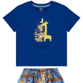 Conjunto Camiseta Manga Curta e Shorts Moletom Beeloop Masculino