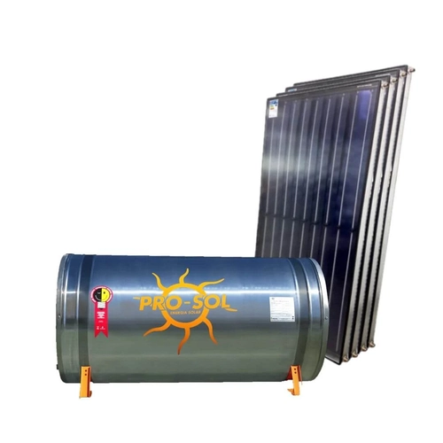 Kit Aquecimento Solar - 800 Litros - Baixa Pressão - Reservatório INOX 304L - PRO-SOL