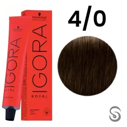 Schwarzkopf Igora Royal Coloração 4/0 Castanho Médio Natural 60ml