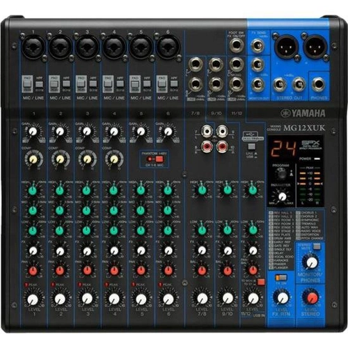 Mesa De Som Yamaha Mg12xuk 12 Canais 110v Preta