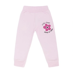 Calça Moletom Flanelada com Punho Little Flower Taita - Feminina
