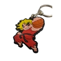 Chaveiro Geek Emborrachado Ken Street Fighter