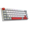 Teclado Mecanico Gamer Pcyes Kuromori White Ghost Rainbow Switch Blue - PTKMWG60BL