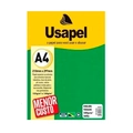 Papel A4 Verde 180g/m² 210mmX297mm Cx 50 Unidades Usapel