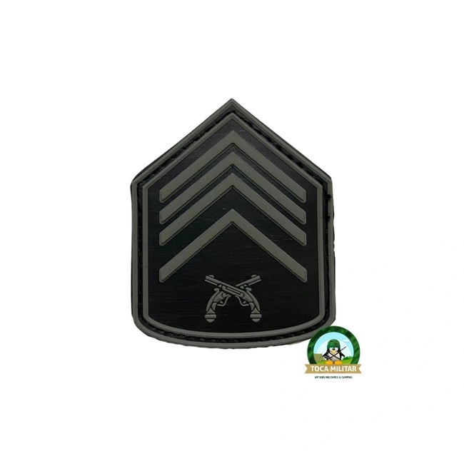Divisa 2º Sargento para Colete PM (Emborrachado)