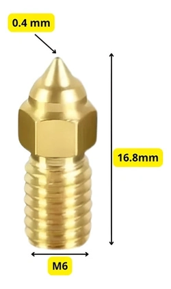 Bico Impressora Ender-7 Ender-5 S1 Ender-3 V3 Se 0.4mm