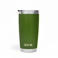 Copo Térmico Tumbler 20 OZ 591ML com Tampa - QGK (Verde Militar)