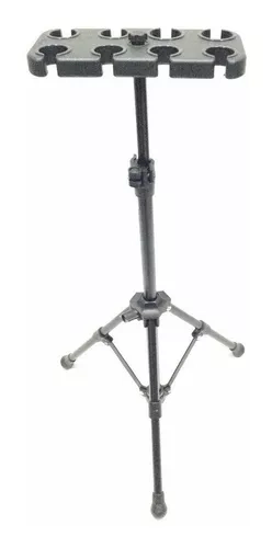 Pedestal Descanso P/ 8 Microfones Profissional Vector AM-08-P