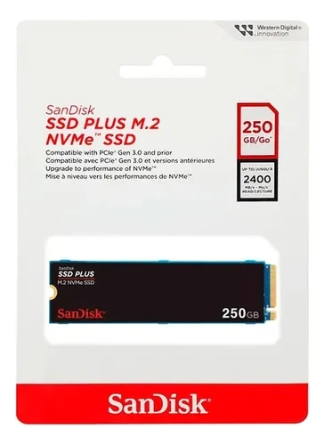 Hd Ssd M.2 250gb G26 Plus Nvme Pcie Gen 3.0 Sdssda3n-250g G26 - Sandisk