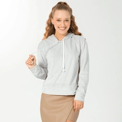 Moletom Tecido Aveludado Capuz Cativa - Feminino