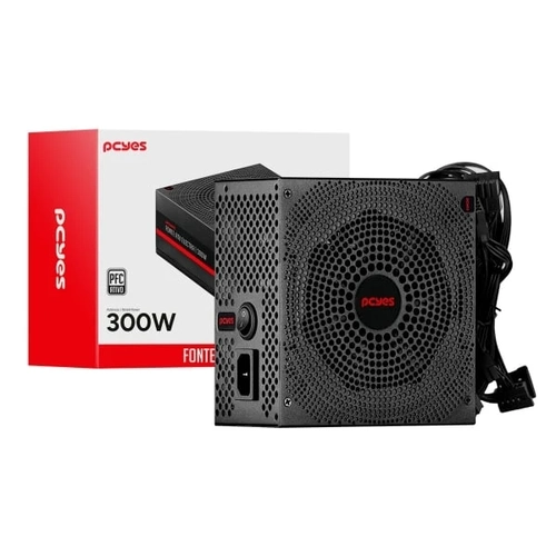 Fonte 300W Pcyes Electra Preto - ELEC300W