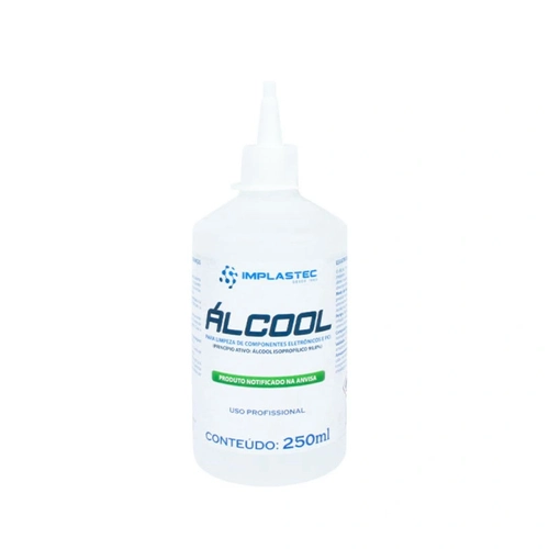 Alcool Para Limpeza Eletronica 250ml C/bico Implastec