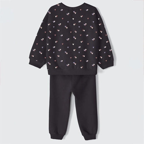 Conjunto de Blusa Manga Longa e Calça Coração Hering - Feminino