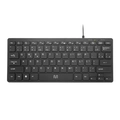 Teclado Com Fio Mini Multimídia Conexão Usb Cabo de 150cm Teclas Chocolate Preto - Tc154