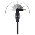 Cabo Hdmi 2.0 4K Ultrahd 3D Com Conectores 360° Vinik 2 Metros - H20b360-2