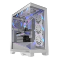 Gabinete Gamer Pcyes Forcefield Flow White Ghost - Gfffwg