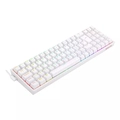 Teclado Mecânico Gamer Redragon Pollux, 75%, Switch Blue,  ABNT2, Branco, K628W-RGB