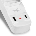 Filtro de Linha Elgin Com 2 Tomadas e Saida Usb / Usb-c - 46rfl3020usb