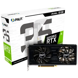 Placa de Vídeo Nvidia RTX3050 8GB Palit GDDR6 128 bits LHR - NE63050019P1-190AD