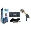 Microfone C/fio Profissional Ls58 Champanhe