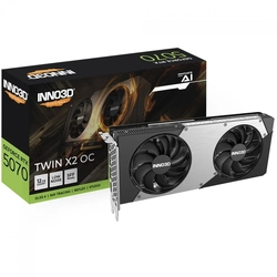 Placa de Vídeo 12gb Rtx5070 Inno3d Twin X2 OC -n50702-12d7x-195064n