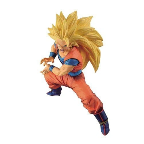 Goku Dragon Ball 18 Cm Sayajin 3 Ssj3 Com Led Na Base