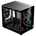 Gabinete Rise Mode Galax Glass X Mini Preto - Rm-ga-ggxn-fb