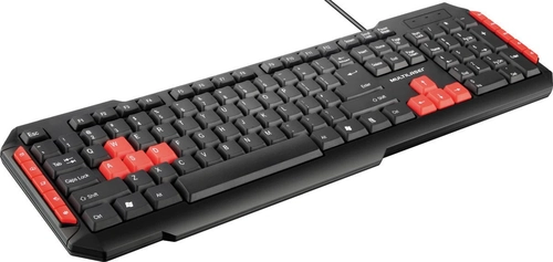 Teclado Gamer Multilaser Red Keys Usb Multimídia Tc160 - 18807