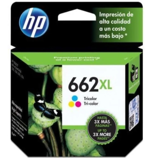 Cartucho HP 662XL colorido Original (CZ106AB)