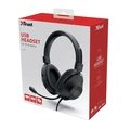 Headset Trust Over-ear Usb Pc 40mm Ozo  - 24132