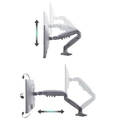 Suporte Ergonômico Articulado de Mesa com Pistão a Gás para 2 Monitores de 17” a 35” - F160N