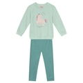Conjunto Blusão e Calça Moletom Unicornio Magical Verde Brandili - Feminino