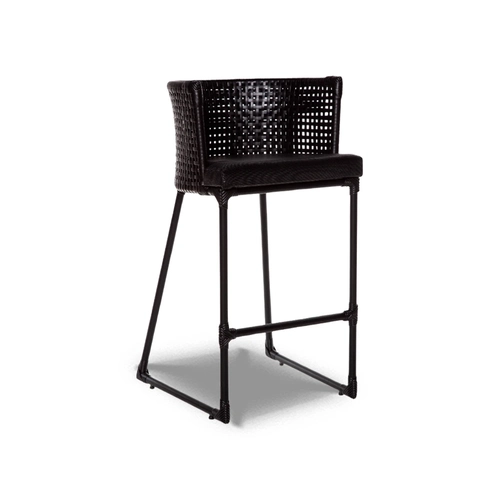 Banqueta Alta em fibra Sintética e Alumínio Epóxi Berlim