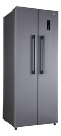 Geladeira Refrigerador HQ Frost Free Side By Side 460 Litros Cinza HQ-460SBSFF