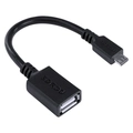 Adaptador OTG Micro USB Macho x USB Fêmea Pcyes Preto - Pamup15