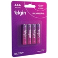 Pilha Recarregavel Elgin Aaa 900mah C/4 - 82169