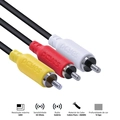 Cabo de Video 3 Rca m para 3 Rca m - 2 Mts - P3r-2