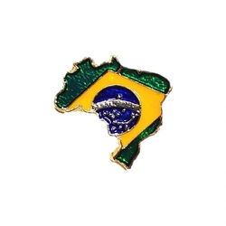 Mapa/ Bandeira do Brasil (Boton)