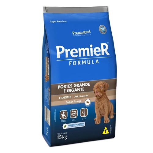 Ração Premier Formula Cães Filhotes Raças Grandes e Gigantes Frango 15 kg