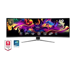 Monitor Gamer MSI MPG 491CQP QD-OLED, 49'', Curvo 1800R, DQHD, 144Hz, 0.03ms - 9S6-3FA84T-002