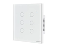 Interruptor touch, inteligente, Wi-Fi, 6 teclas