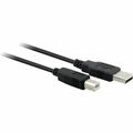 Cabo Para Impressora Fortrek USB 2.0 A Macho + B Macho 1,8 Metros Preto - SBI-101
