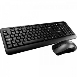 Kit Teclado e Mouse Sem C3TECH Fio K-W60BK