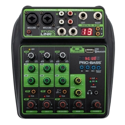 Mesa de Som 6 Canais Bluetooth Com Interface Usb Studio Link 6